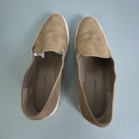 DONALD J PLINER WOMENS LOAFERS BROWN WITH GOLD GLITTER SIZE 11M - Picture 6 of 10